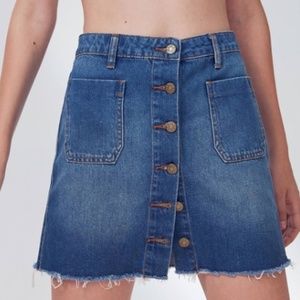 Urban Outfitters (BDG) Front Button Up Jean Skirt